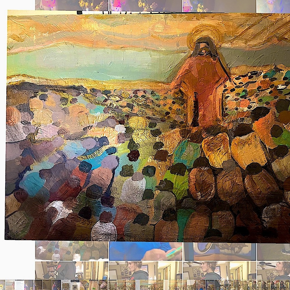Every knee shall bow acrylic on canvas